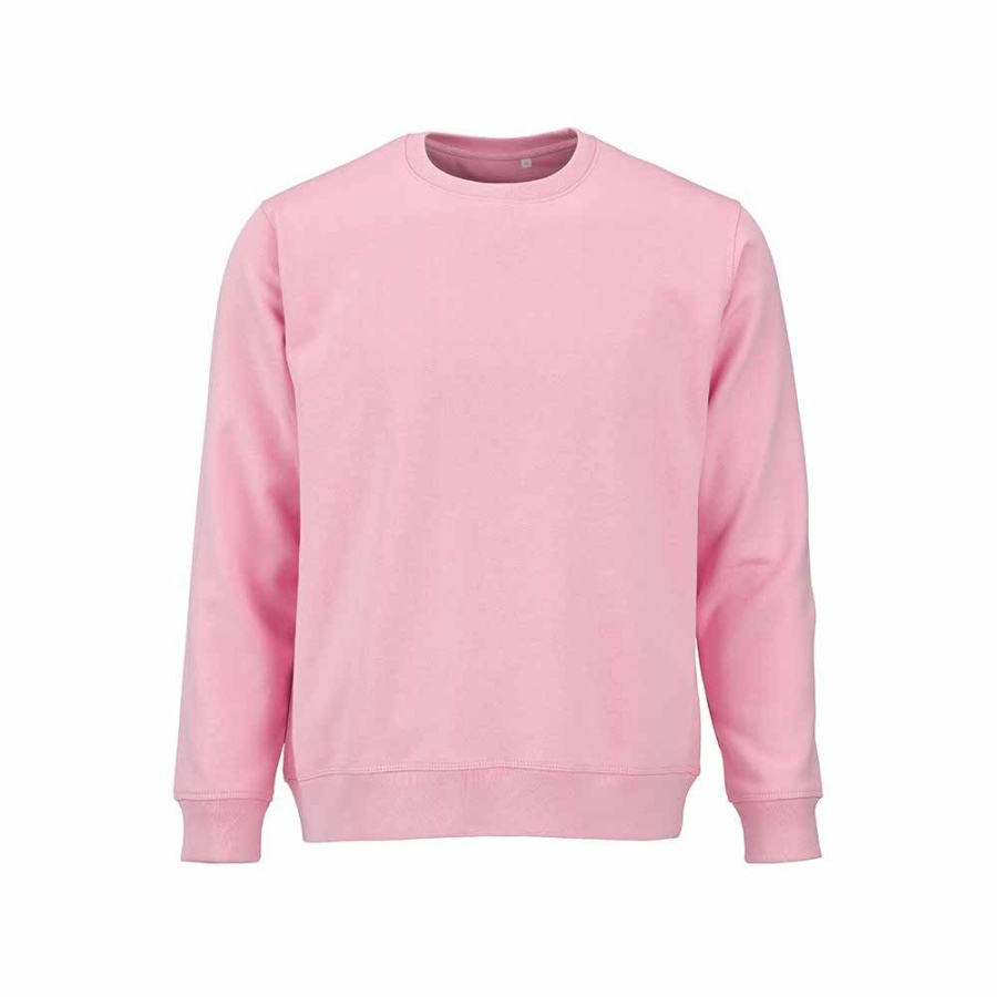 Waikiki unisex sweatshirt med rund hals. Ekologisk bomull och rPET. 300g/m²: Främre vänster sida