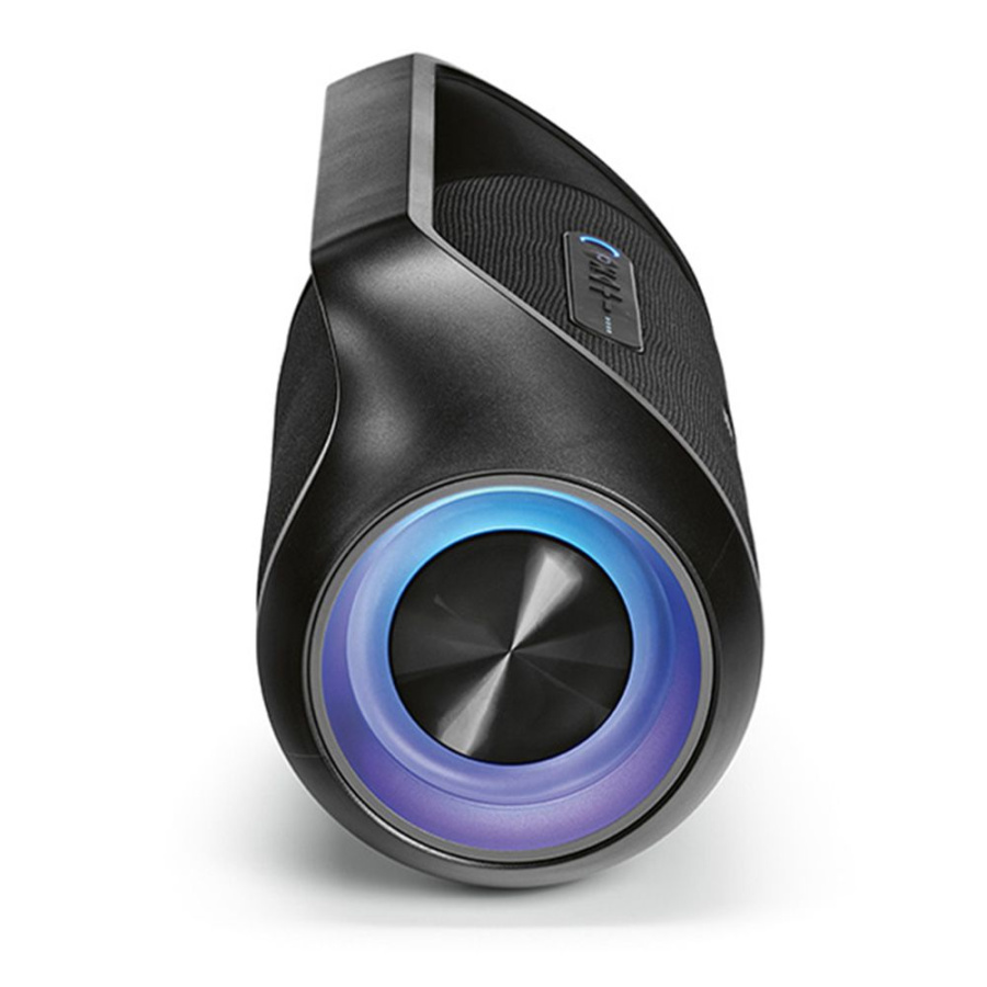 Newton Speaker rABS 6000mAh. 5h playtime. IPX5 Waterproof: Left side