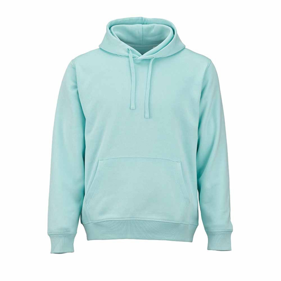 Bondi Unisex Kapuzenpullover. Bio-Baumwolle und rPET. 300g/m²: Vorne links