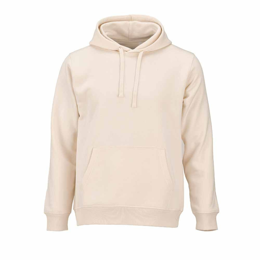 Bondi Unisex Kapuzenpullover. Bio-Baumwolle und rPET. 300g/m²: Vorne links