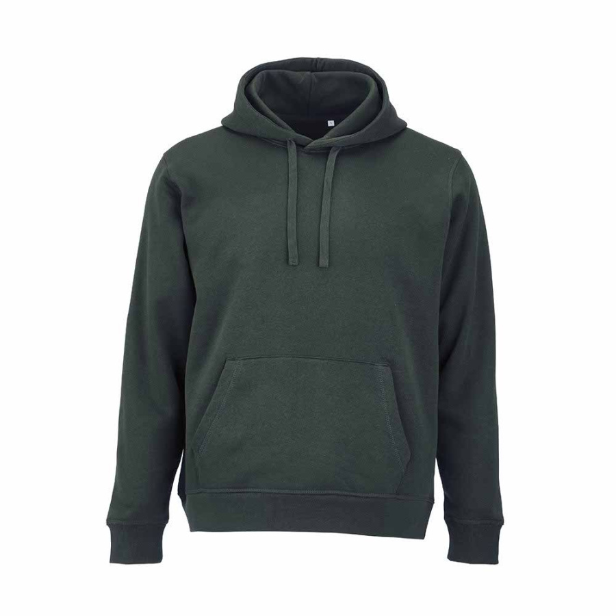 Bondi Unisex Kapuzenpullover. Bio-Baumwolle und rPET. 300g/m²: Vorne links