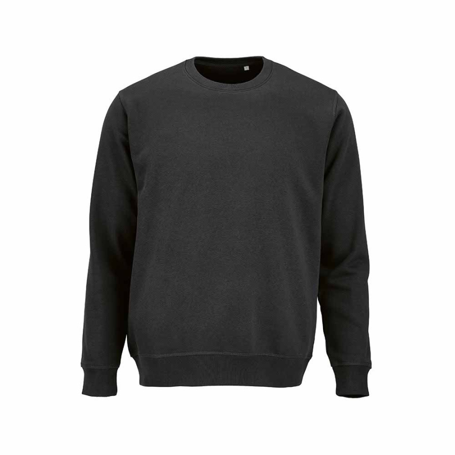 Waikiki unisex sweatshirt med rund hals. Ekologisk bomull och rPET. 300g/m²: Främre vänster sida