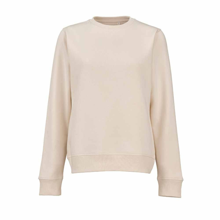 Waikiki Damen Sweatshirt mit Rundhalsausschnitt. Bio-Baumwolle und rPET: Vorne links
