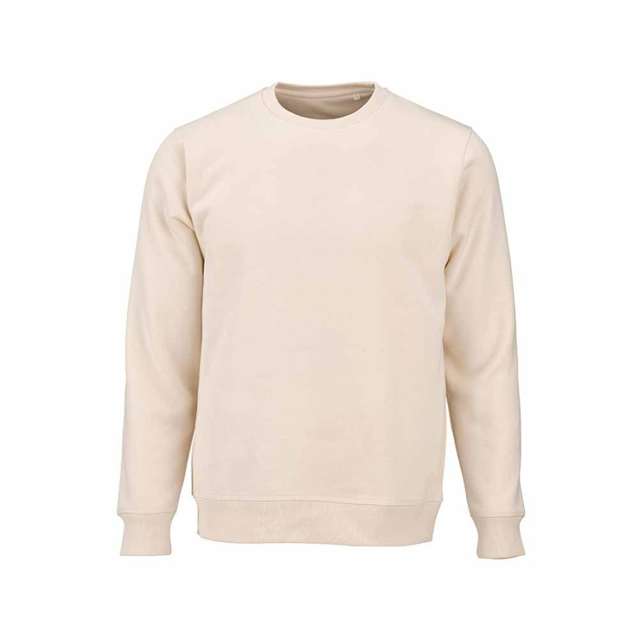 Waikiki unisex sweatshirt med rund hals. Ekologisk bomull och rPET. 300g/m²: Främre vänster sida