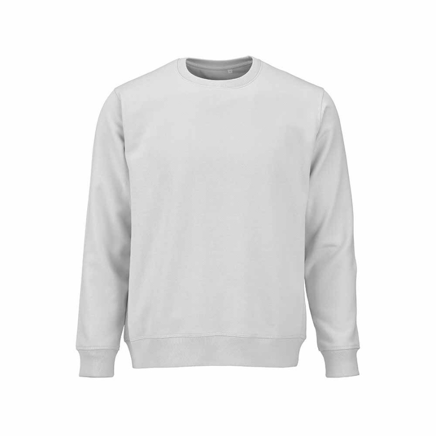Waikiki unisex sweatshirt med rund hals. Ekologisk bomull och rPET. 300g/m²: Främre vänster sida