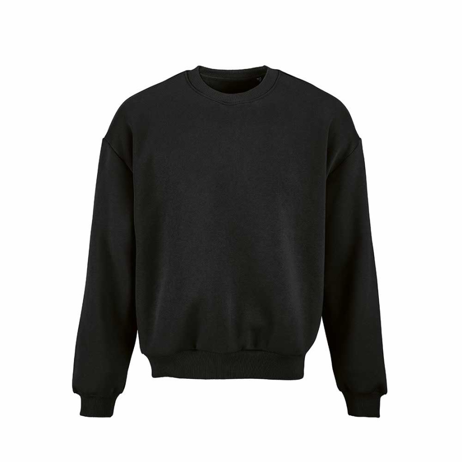 Whitehaven Oversized Sweatshirt. Bio-Baumwolle, recy. Baumwolle und rPET: Vorne links