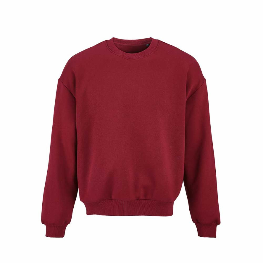 Whitehaven Oversized Sweatshirt. Bio-Baumwolle, recy. Baumwolle und rPET: Vorne links