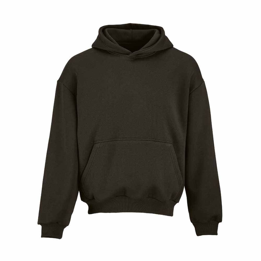 Ericeira Oversized Kapuzenpullover. Bio-Baumwolle, recy. Baumwolle und rPET: Vorne links