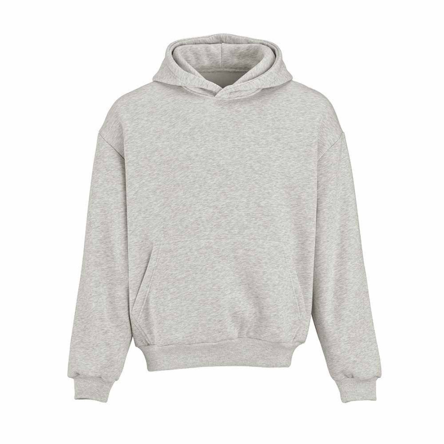 Ericeira Oversized Kapuzenpullover. Bio-Baumwolle, recy. Baumwolle und rPET: Vorne links