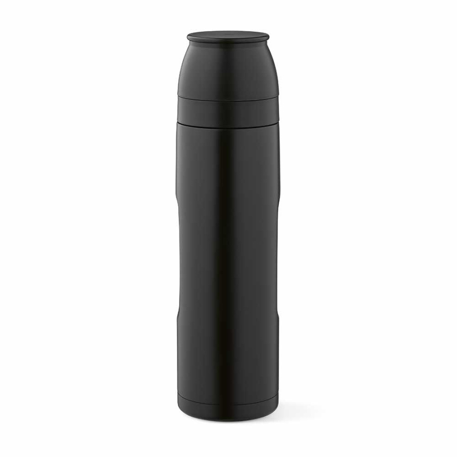 Flinders Thermos recy.Edelstahl, 1080 ml. Mit 2 Bechern und Karabiner: Front