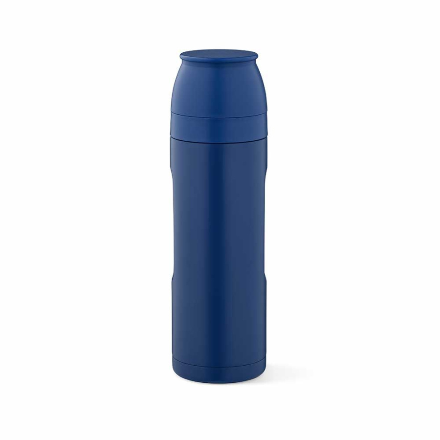 „Loire“ termosas perdirbtas nerūdijantysis plienas 810 ml. 2 puodeliai ir karabinas: Priekinė dalis