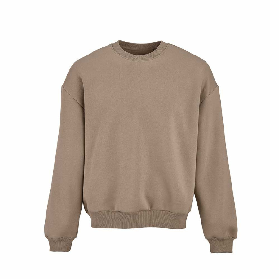 Whitehaven Oversized Sweatshirt. Bio-Baumwolle, recy. Baumwolle und rPET: Vorne links