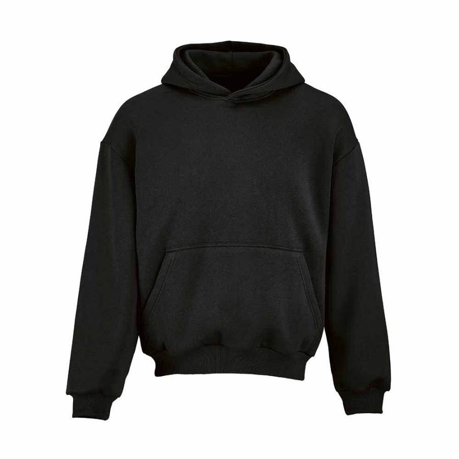 Ericeira Oversized Kapuzenpullover. Bio-Baumwolle, recy. Baumwolle und rPET: Vorne links