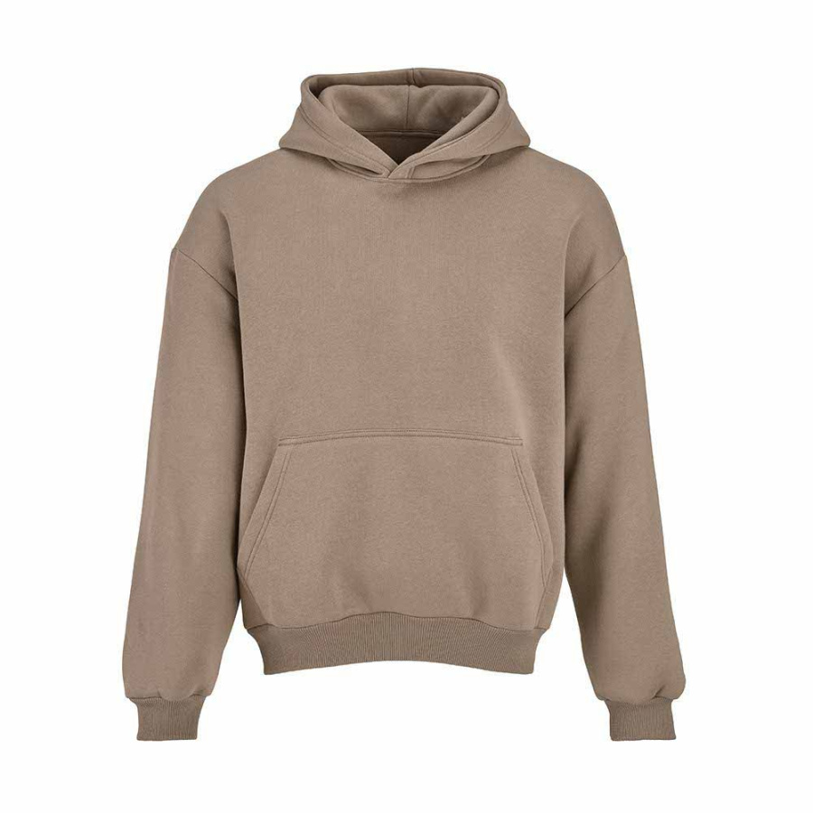 Ericeira Oversized Kapuzenpullover. Bio-Baumwolle, recy. Baumwolle und rPET: Vorne links