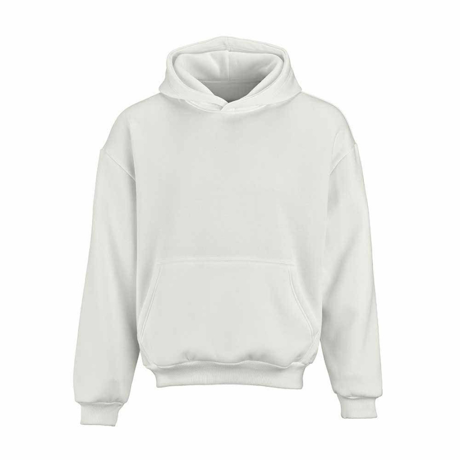 Ericeira Oversized Kapuzenpullover. Bio-Baumwolle, recy. Baumwolle und rPET: Vorne links