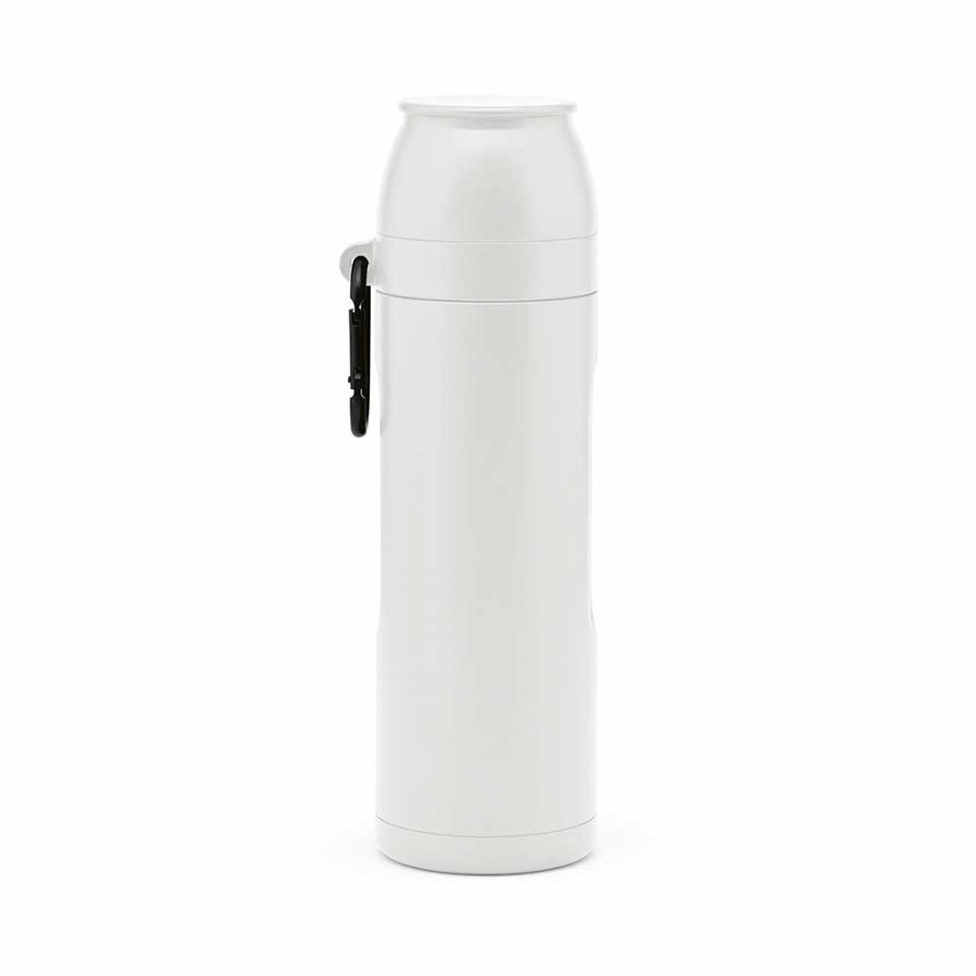 „Loire“ termosas perdirbtas nerūdijantysis plienas 810 ml. 2 puodeliai ir karabinas: Priekinė dalis