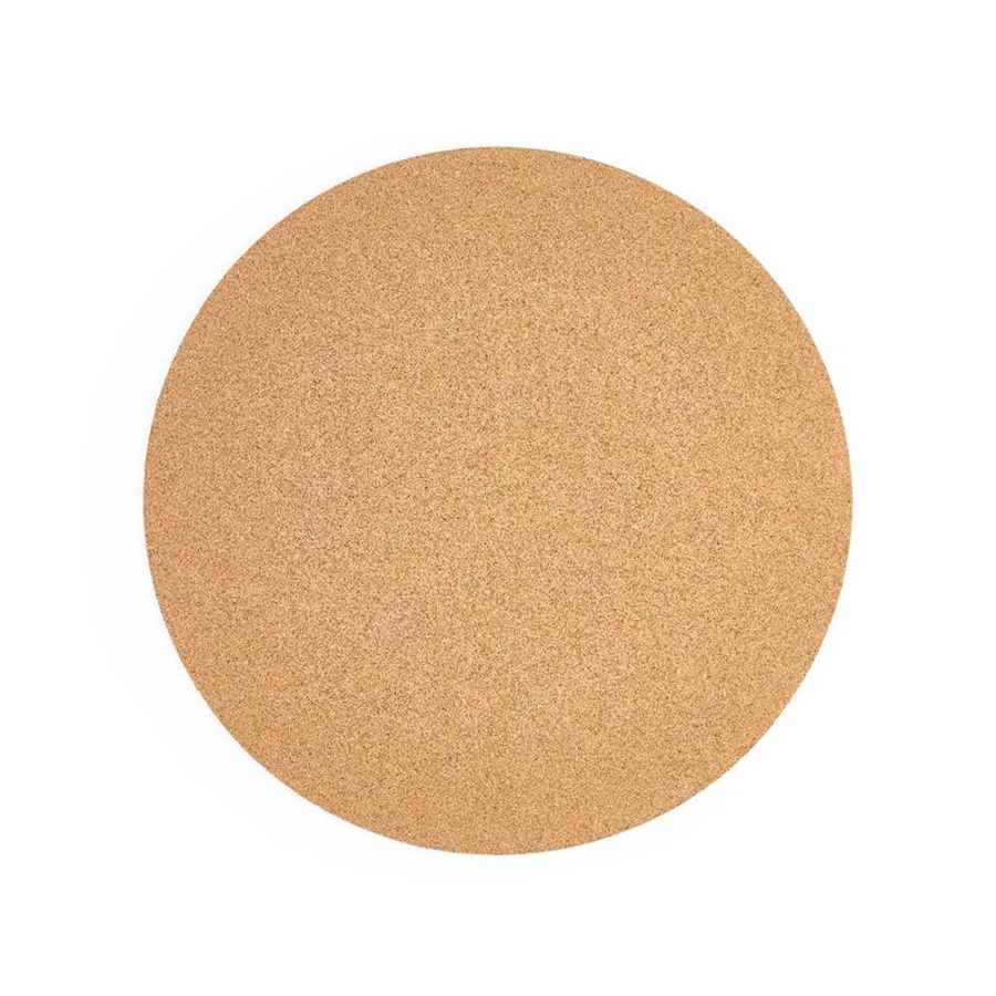 Bacon round cork placemat. Made in Portugal: Front