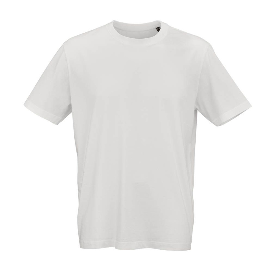 Tamariz kortärmad t-shirt i jersey. 100 % ekologisk bomull. 140 gsm: Främre vänster sida