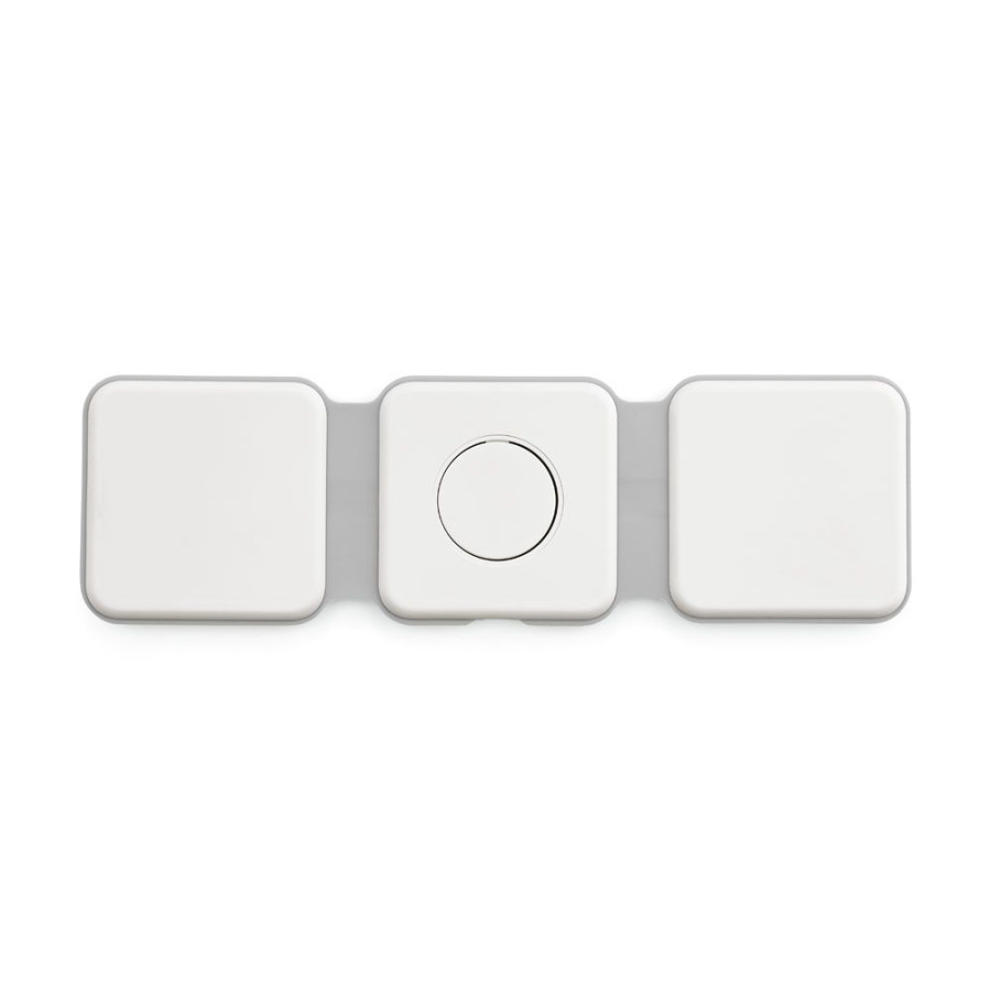 Беспроводное быстрое зарядное устройство Planck 3-в-1, rABS, 15 Вт, порт USB-C.: Передняя часть 1