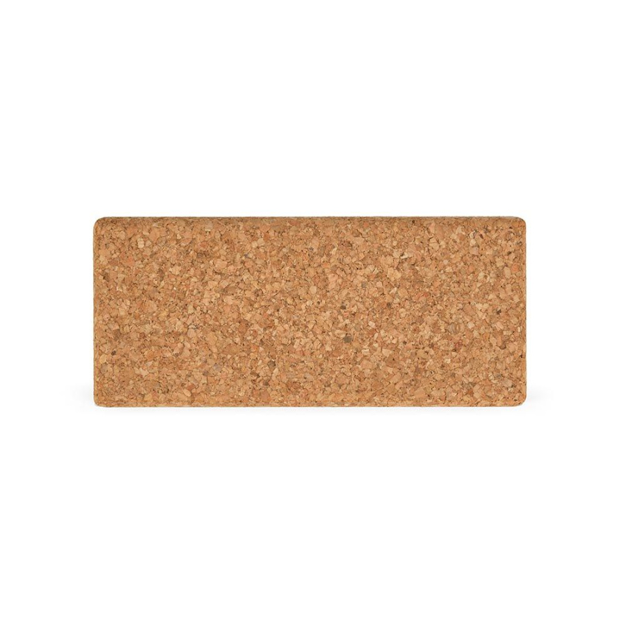 Harvey cork yoga block. Made in Portugal: Front 1