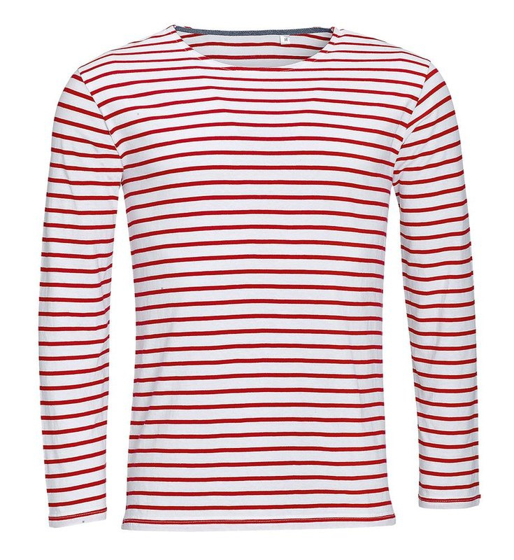 Miesten raidallinen MARINE-T-paita: RINTA