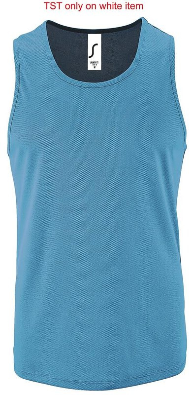 SPORTY ärmelloses Herren-Sportshirt: FRONT
