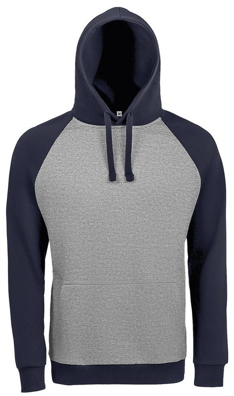 Kaksivärinen SEATTLE-huppari, unisex, 280 g/m²: ETUOSA