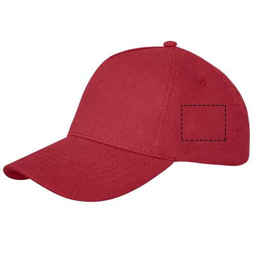 Casquette à 5 panneaux Doyle: Côté gauche · Transfert DTF