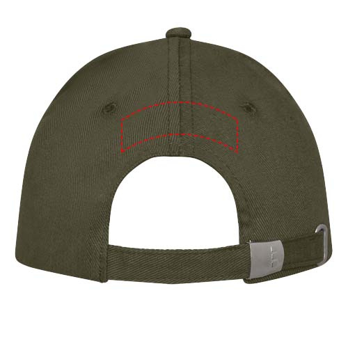 Casquette à 5 panneaux Doyle: Face arrière · Broderie — variante « fixed »