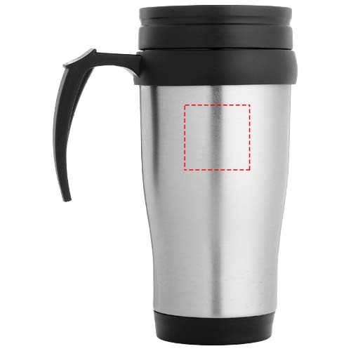 Sanibel – mug isotherme 400 ml: Face arrière · Gravure laser