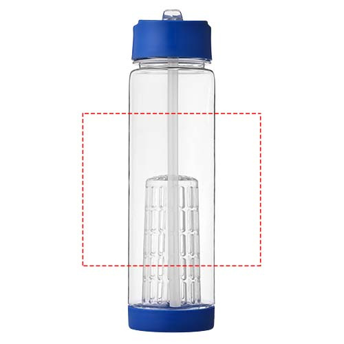 Gourde de sport Tutti-frutti 740 ml en Tritan™ avec infuseur: Marquage circulaire · Sérigraphie circulaire