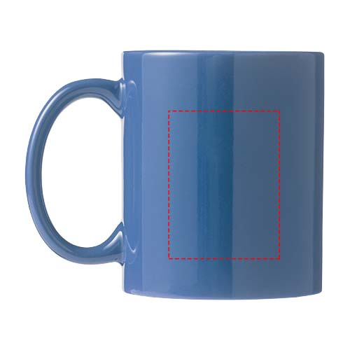 Santos – mug en céramique 330 ml: Face arrière · Tampographie