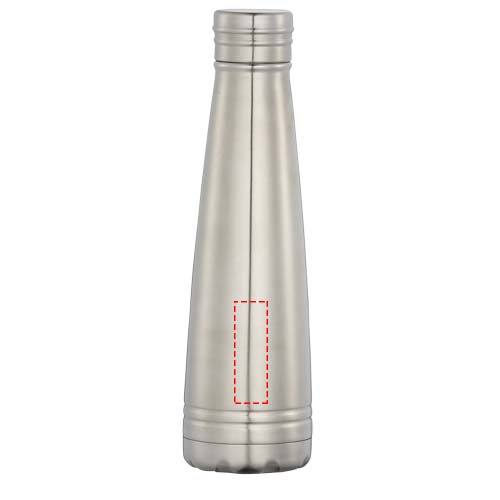 Duke – bouteille d’eau 500 ml à isolation sous vide avec cuivre: Face avant · Gravure laser