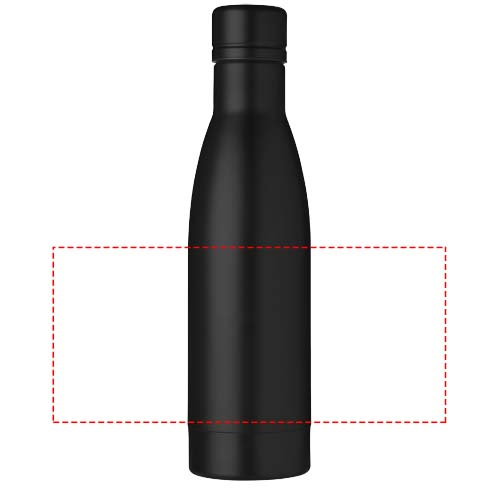 Vasa – bouteille isotherme en acier inoxydable 500 ml: Face arrière · Tampographie