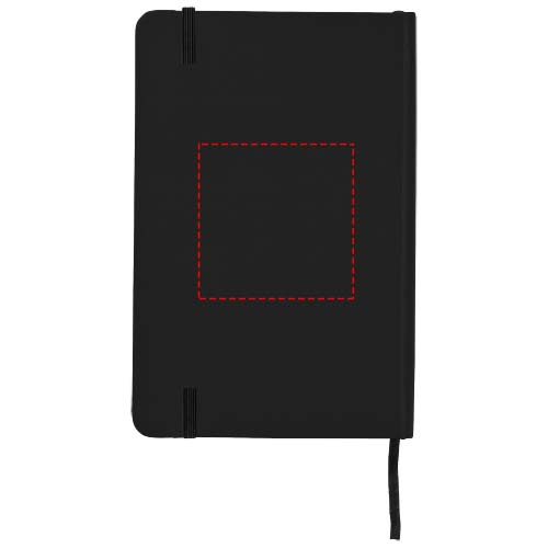 Klasisks A5 cieto vāku piezīmju grāmatiņa: Back · Embossing/Debossing