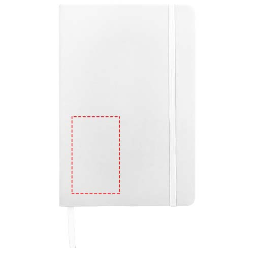 Spectrum A5 notebook with blank pages: Bottom left · Hot stamping