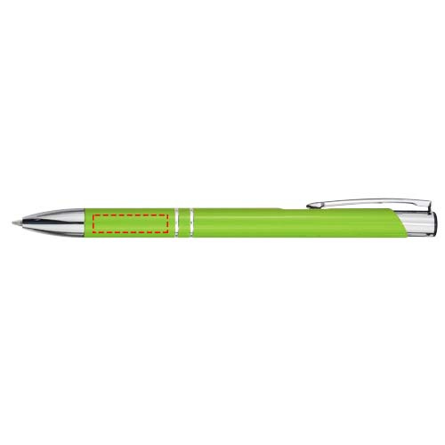 Moneta alumiiniumist pastapliiats logoga – sinine tint: Barrel · Padprint