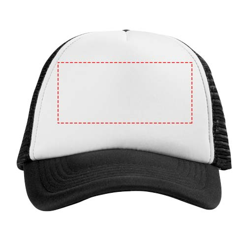 Casquette Trucker à 5 panneaux: Face avant · Transfert