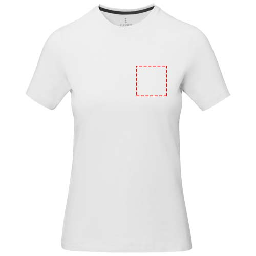 Nanaimo short sleeve women's t-shirt: Left chest · Screenprint