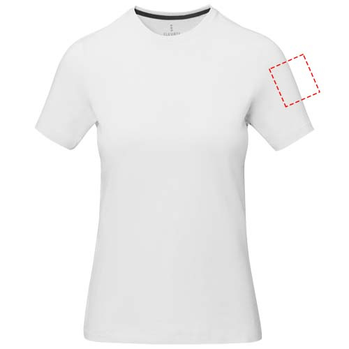 Nanaimo short sleeve women's t-shirt: Left bicep · DTF Transfer