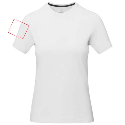 Nanaimo short sleeve women's t-shirt: Right bicep · Screenprint