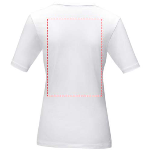 Kawartha kortärmad ekologisk damtröja: Impact upper back · Screenprint