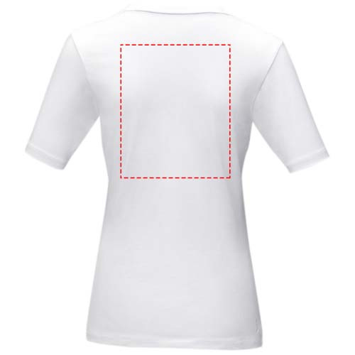 Kawartha kortärmad ekologisk damtröja: Impact upper back · DTF Transfer