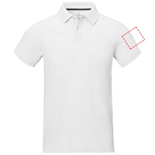 Polo homme à manches courtes Calgary: Biceps gauche · Sérigraphie