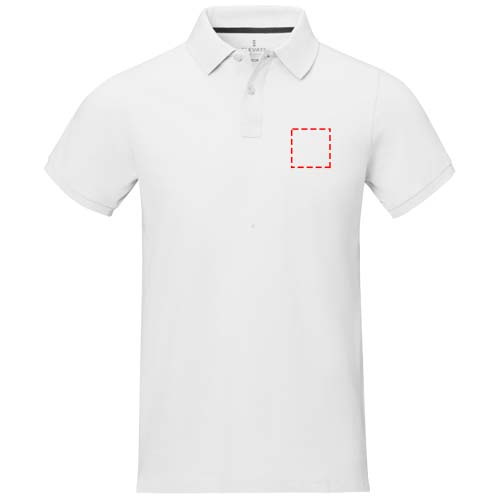 Polo homme à manches courtes Calgary: Poitrine gauche · Broderie — variante « fixed »