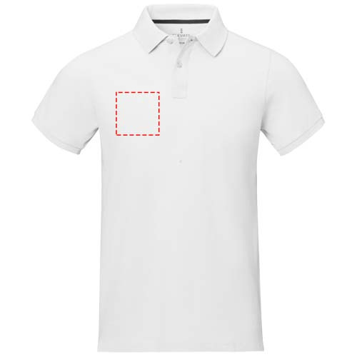 Polo homme à manches courtes Calgary: Poitrine droite · Transfert DTF