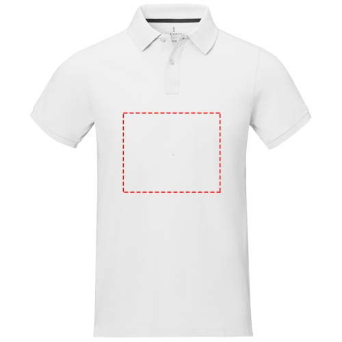 Polo homme à manches courtes Calgary: Impact – toute la face avant · Transfert DTF