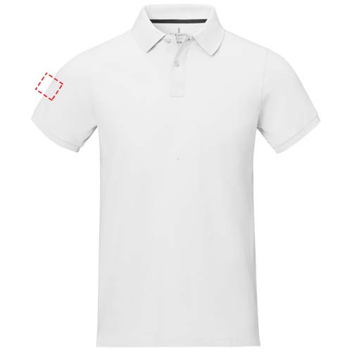 Polo homme à manches courtes Calgary: Biceps droit · Broderie — variante « fixed »