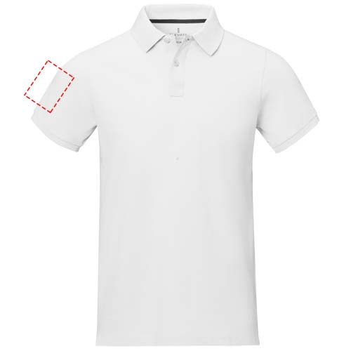 Polo homme à manches courtes Calgary: Biceps droit · Transfert DTF