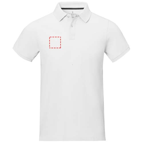 Polo homme à manches courtes Calgary: Poitrine droite · Broderie — variante « fixed »